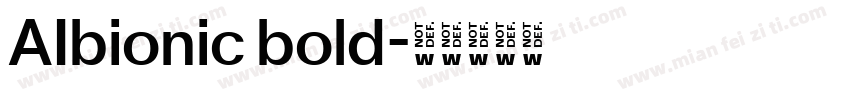 AIbionic bold字体转换